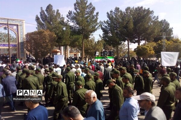 برگزاری مراسم راهپیمایی حمایت از طوفان الاقصی در سبزوار