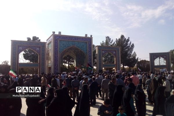 برگزاری مراسم راهپیمایی حمایت از طوفان الاقصی در سبزوار