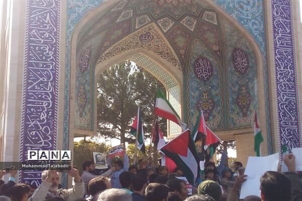 برگزاری مراسم راهپیمایی حمایت از طوفان الاقصی در سبزوار