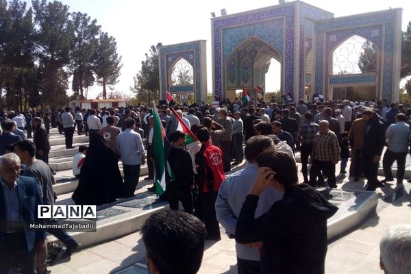 برگزاری مراسم راهپیمایی حمایت از طوفان الاقصی در سبزوار