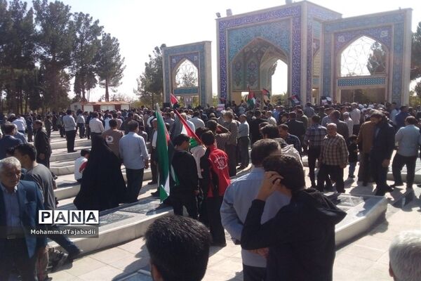 برگزاری مراسم راهپیمایی حمایت از طوفان الاقصی در سبزوار