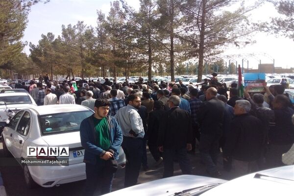 برگزاری مراسم راهپیمایی حمایت از طوفان الاقصی در سبزوار