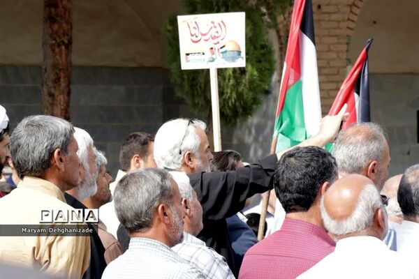 راهپیمایی ضد رژیم صهیونیستی در مهریز