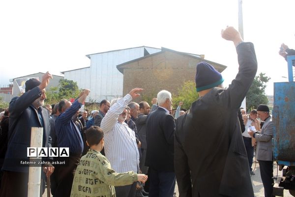 حمایت از مردم فلسطین در نماز جمعه گلوگاه