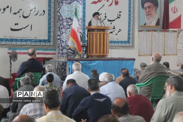 حمایت از مردم فلسطین در نماز جمعه گلوگاه