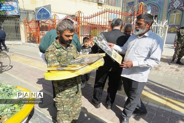 برگزاری راهپیمایی برای حمایت از کودکان فلسطینی در بجنورد