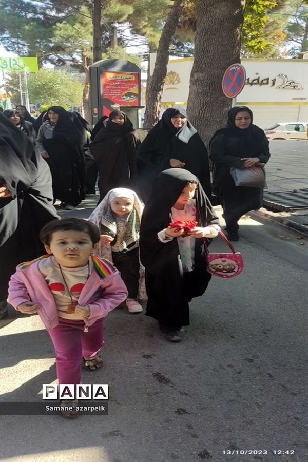 راهپیمایی در محکومیت حملات وحشیانه صهیونیستی