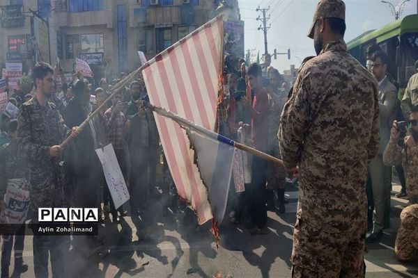 پیاده‌روی حمایت از غزه در شهرستان رباط‌کریم