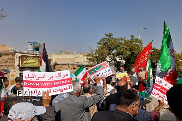 راهپیمایی مردم استان مرکزی در حمایت از مقاومت فلسطین