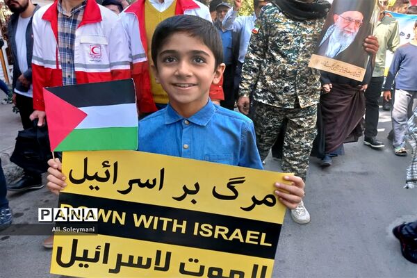 راهپیمایی مردم استان مرکزی در حمایت از مقاومت فلسطین
