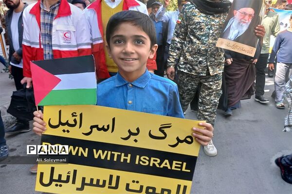 راهپیمایی مردم استان مرکزی در حمایت از مقاومت فلسطین
