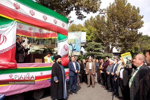 راهپیمایی حمایت از مقاومت فلسطین در رودهن