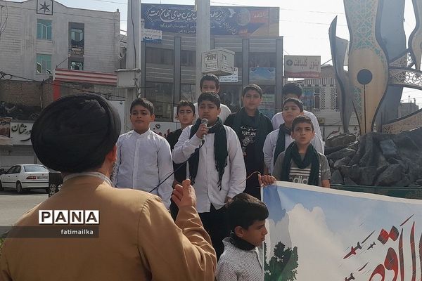 راهپیمایی مردم شهرستان فیروزکوه در حمایت از مردم مظلوم فلسطین