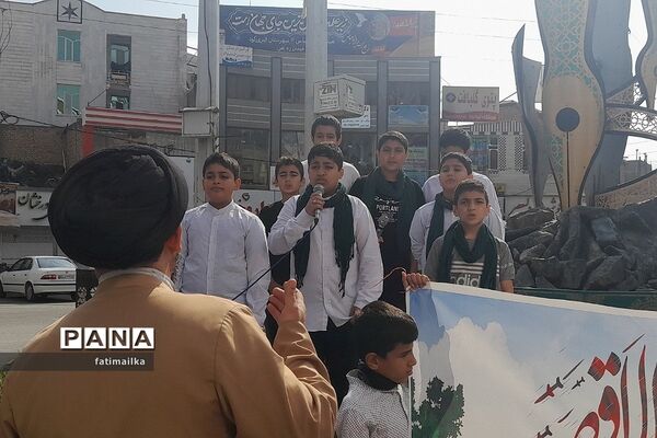 راهپیمایی مردم شهرستان فیروزکوه در حمایت از مردم مظلوم فلسطین