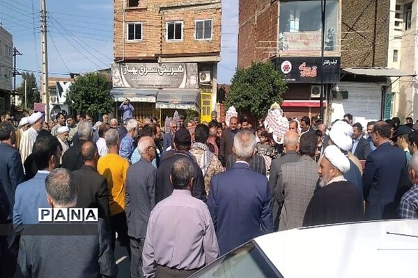 راهپیمایی حمایت از مردم مظلوم غزه در شهرستان میاندورود