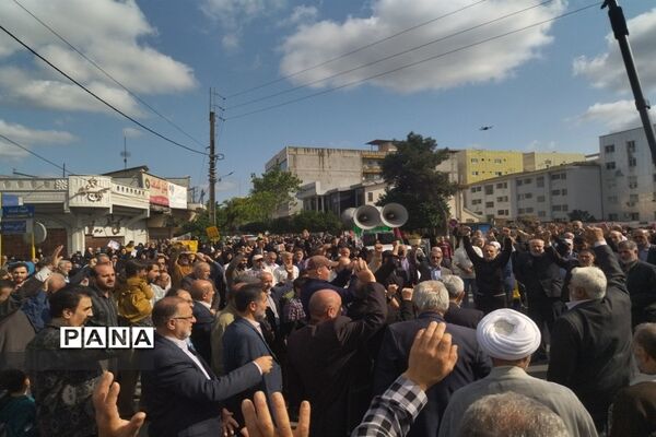 آمل یک صدا در حمایت از فلسطین