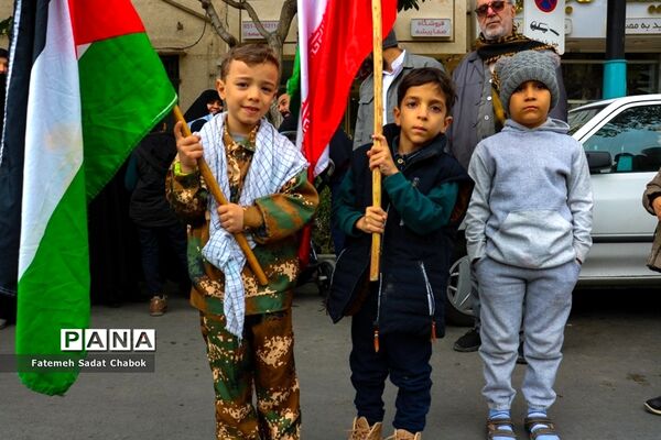 راهپیمایی مردم مشهد در حمایت از فلسطین