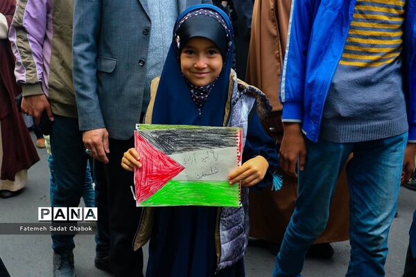 راهپیمایی مردم مشهد در حمایت از فلسطین
