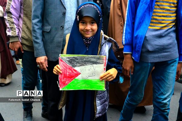 راهپیمایی مردم مشهد در حمایت از فلسطین