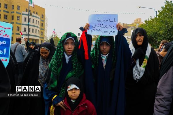 راهپیمایی مردم مشهد در حمایت از فلسطین