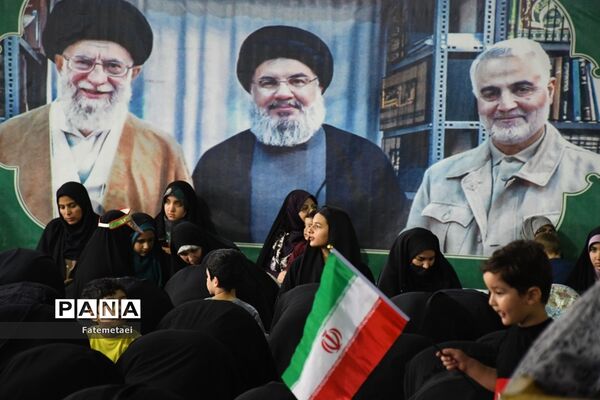 حضور پرشور مردم اهواز در راهپیمایی طوفان الاقصی