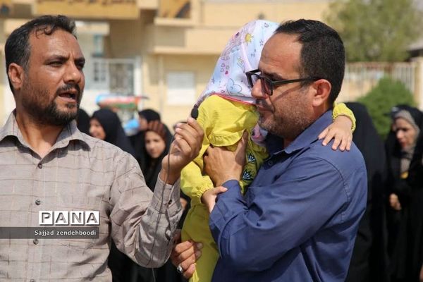 حمایت مردم اهرم از جبهه مقاومت در فلسطین