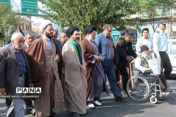 راهپیمایی حماسی مردم فشافویه در حمایت از مردم مظلوم فلسطین