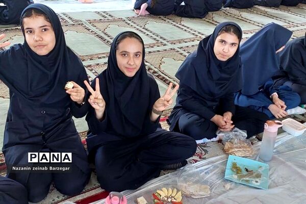 صبحانه سلامت در دبیرستان دخترانه شاهد فیض ناحیه 3 شیراز