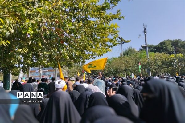 حضور کودکان و نوجوانان قمی در راهپیمایی حمایت از ملت فلسطین