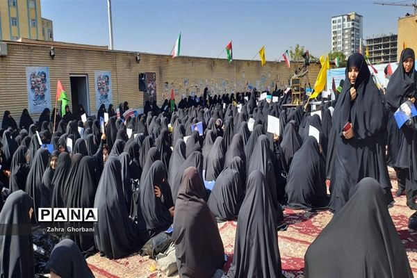 تجمع بانوان حوزوی در محکومیت جنایات رژیم صهیونیستی
