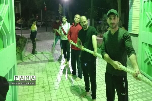 برگزاری مسابقات ورزشی در شهرک شهید درخشان رابط کریم