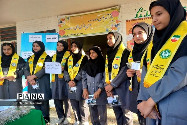 صبحگاه مهدوی پیشتازان دخترانه آسیه در اندیمشک