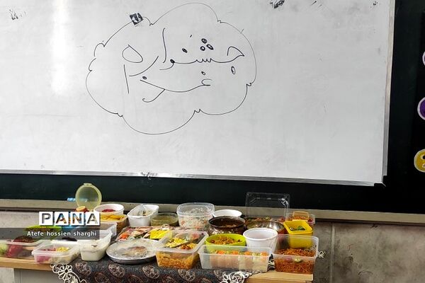 جشنواره غذای سالم در دبستان ایمان رودهن