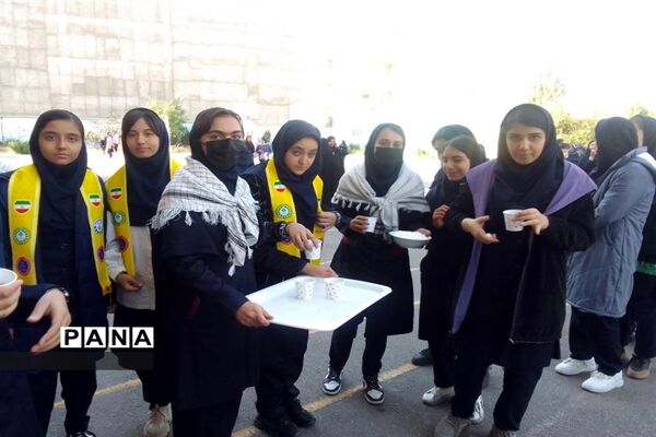 اعلام حمایت دانش‌آموزان پیشتاز زنجانی از مقاومت فلسطین
