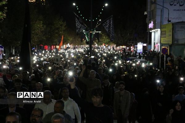 خروش مردم کاشمر در محکوم کردن جنایت جنگی وحوش صهیونیستی