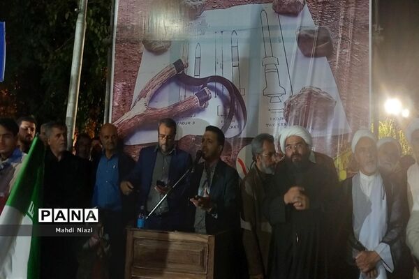 خروش مردم کاشمر در محکوم کردن جنایت جنگی وحوش صهیونیستی