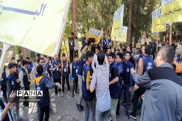 حمایت دانش آموز خبرنگاران از مردم فلسطین