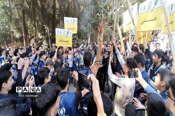 حمایت دانش آموز خبرنگاران از مردم فلسطین