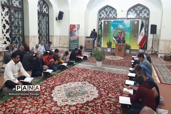 برگزاری محفل انس با قرآن به یاد شهدای غزه در زیارتگاه شهید آیت الله مدرس(ره) کاشمر