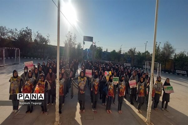 مراسم  محکوم کردن جنایات صهیونیستی در مدارس مه‌ولات