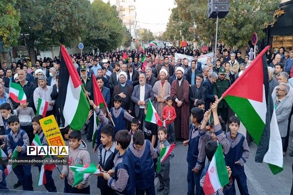 حمایت مردم خرمدره از مردم فلسطین