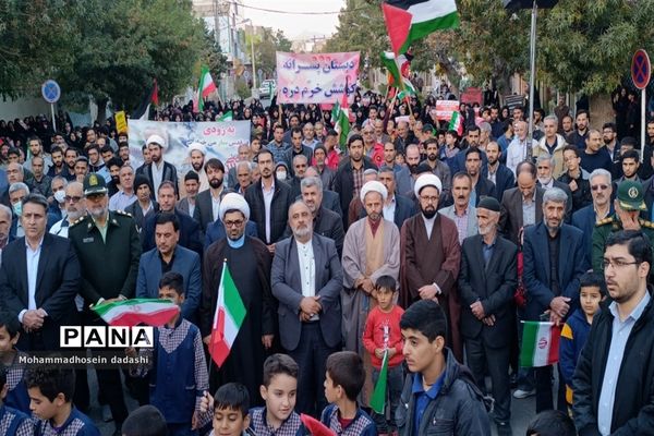 حمایت مردم خرمدره از مردم فلسطین