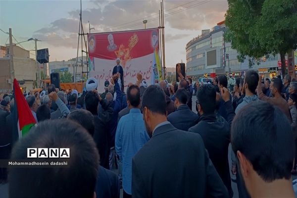 حمایت مردم خرمدره از مردم فلسطین