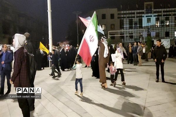 حمایت کودکان مشهدی از مردم مظلوم فلسطین و غزه