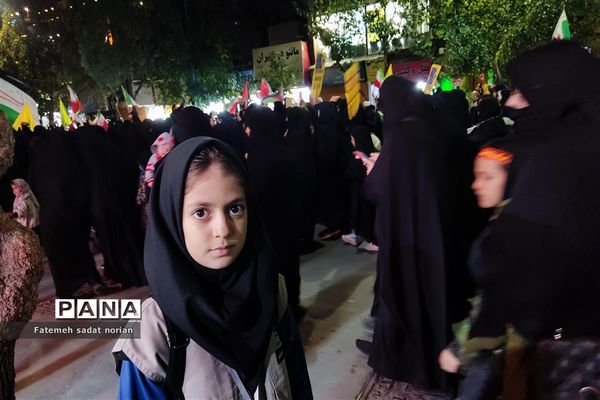 حمایت کودکان مشهدی از مردم مظلوم فلسطین و غزه