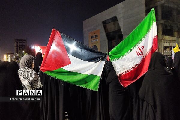 راهپیمایی بزرگ مردم مشهد مقدس در محکومیت بمباران بیمارستان المعمدانی غزه