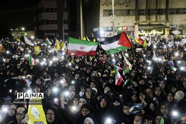 خر‌وش مردم مشهد در محکومیت جنایات اسرائیل غاصب در غزه