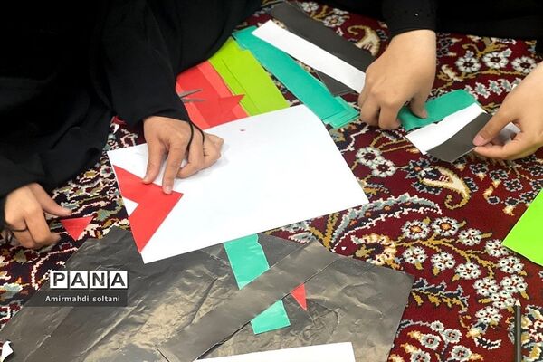 حمایت کودکان تبریز از کودکان فلسطین