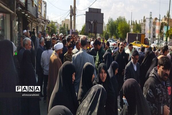 اجتماع با شکوه مردم شهرستان فیروزکوه در حمایت از مردم مظلوم فلسطین