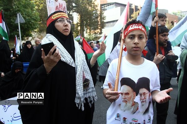 اجتماع بزرگ مادران و کودکان در حمایت از مردم فلسطین